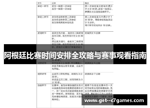 阿根廷比赛时间安排全攻略与赛事观看指南
