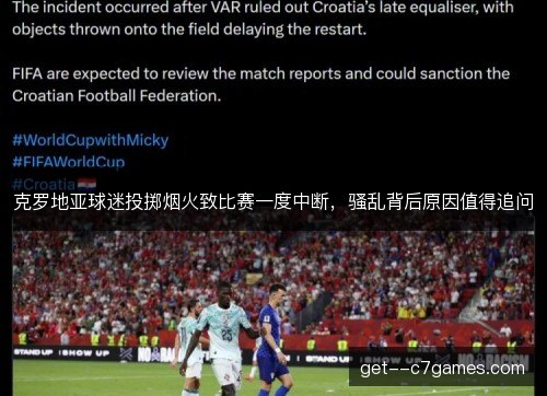 克罗地亚球迷投掷烟火致比赛一度中断，骚乱背后原因值得追问